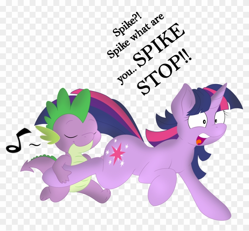 My Little Pony Spike And Twilight Kiss - Twilight Sparkle X Spike #914155