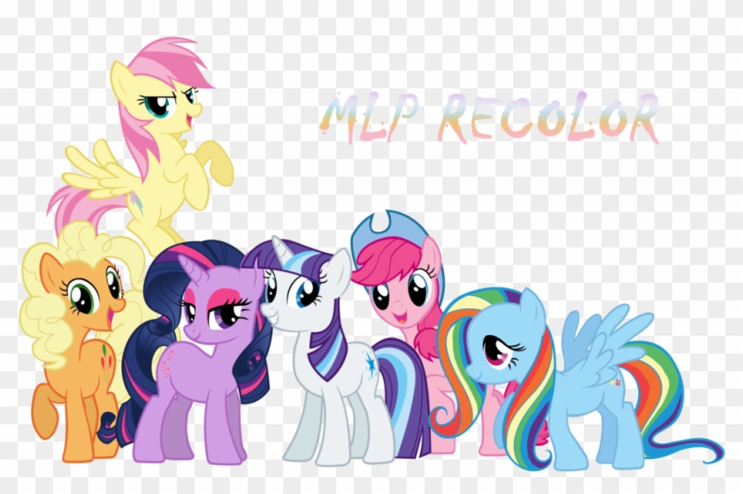 Mane 6 Recolor By Vickyboniek - Mlp Mane 6 Recolor #914233