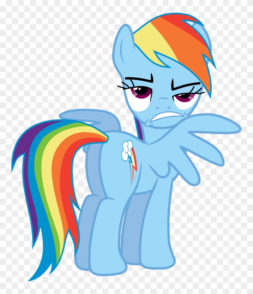Rainbow Dash Pony Twilight Sparkle Fluttershy Face - Angry Face Rainbow Dash #914248