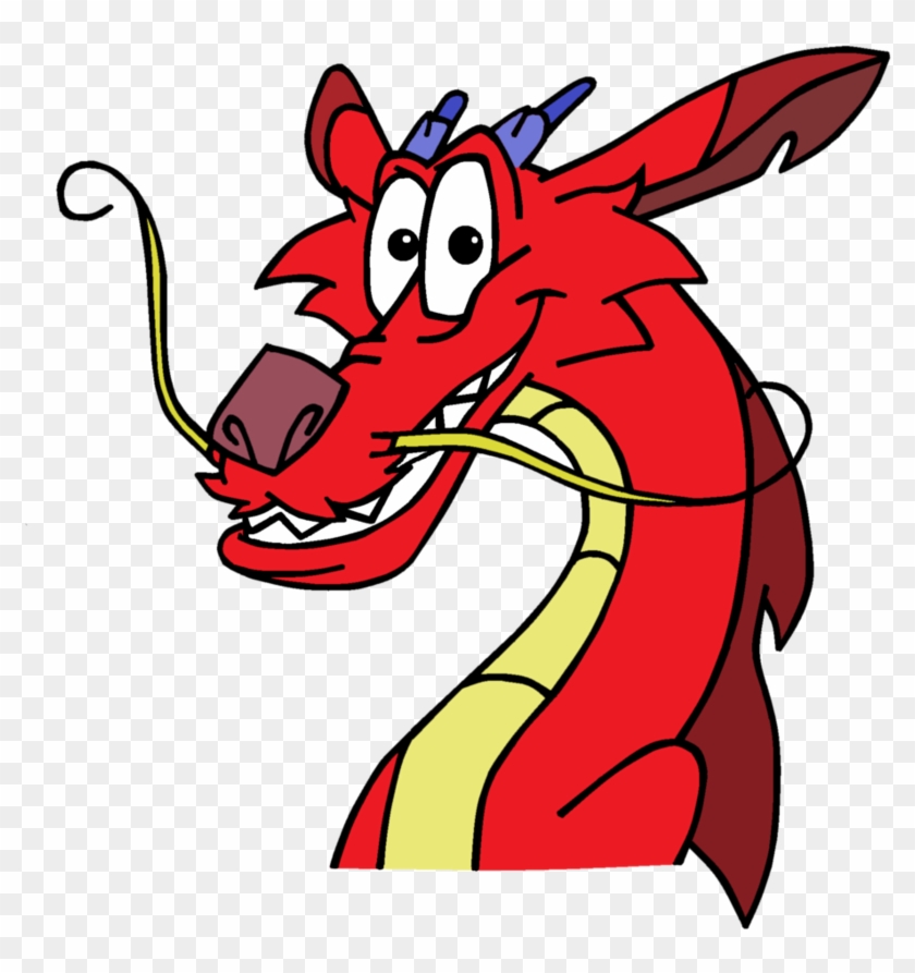 Mushu Colored By Sonicxjones - Cartoon #914357