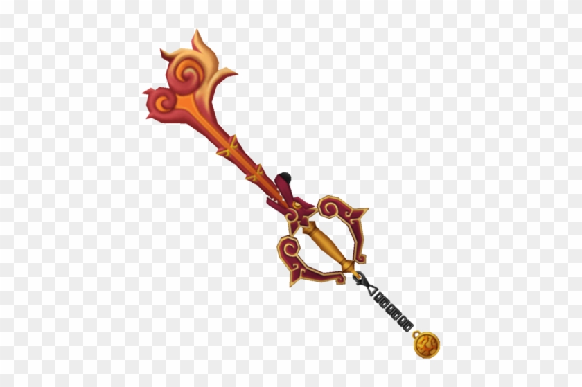 Themed After Mushu From Mulan, This Is One Of The Simpler - Hidden Dragon Keyblade #914391