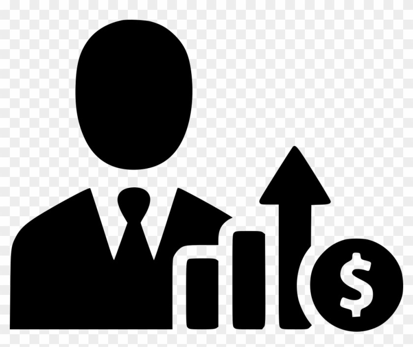Businessman Income Increase Growth Profit Salesman - Brand Manager Icon #914428