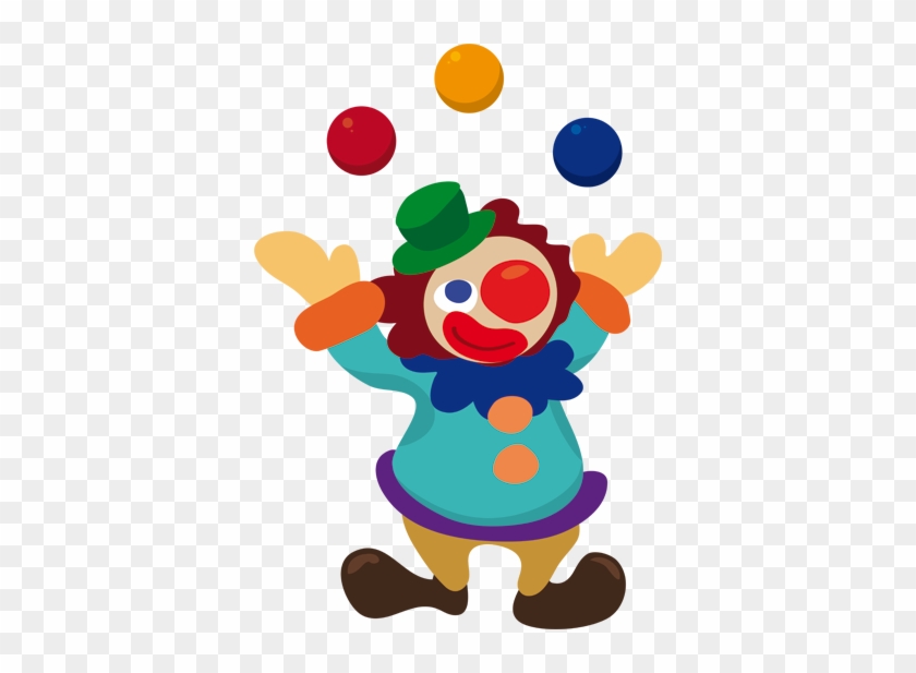 Juggling Clown Sticker - Clown Cartoon Png #914499
