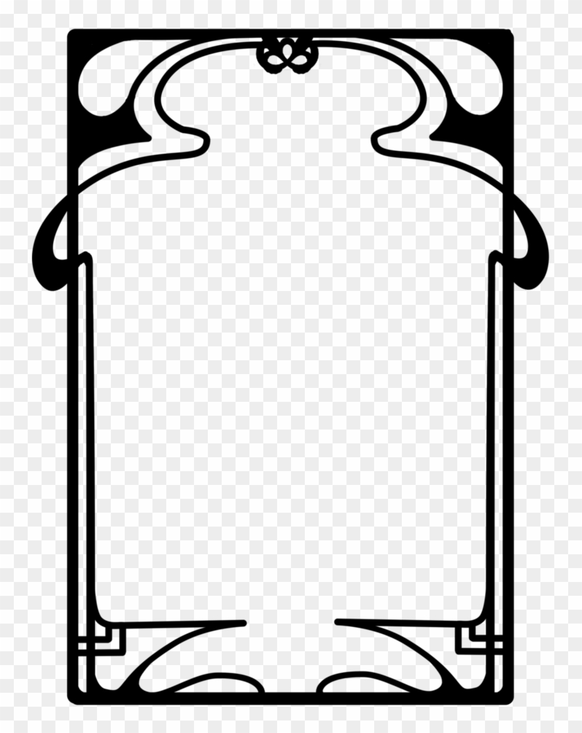 536 Noveau Frame 17 By Tigers-stock - Free Art Nouveau Vector Borders #914753