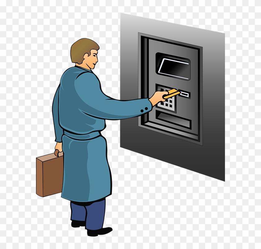Bank Atm Business - Send Money Via Atm Animated #914795