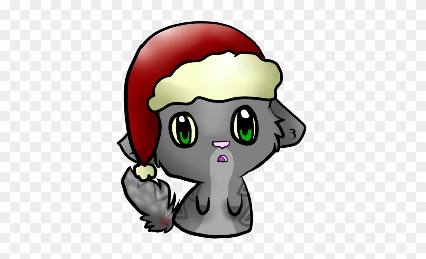 Cute Cat Cartoon Christmas Chibi Cat,echo's Chibi Cats - Cute Cartoon Christmas Animals #914863