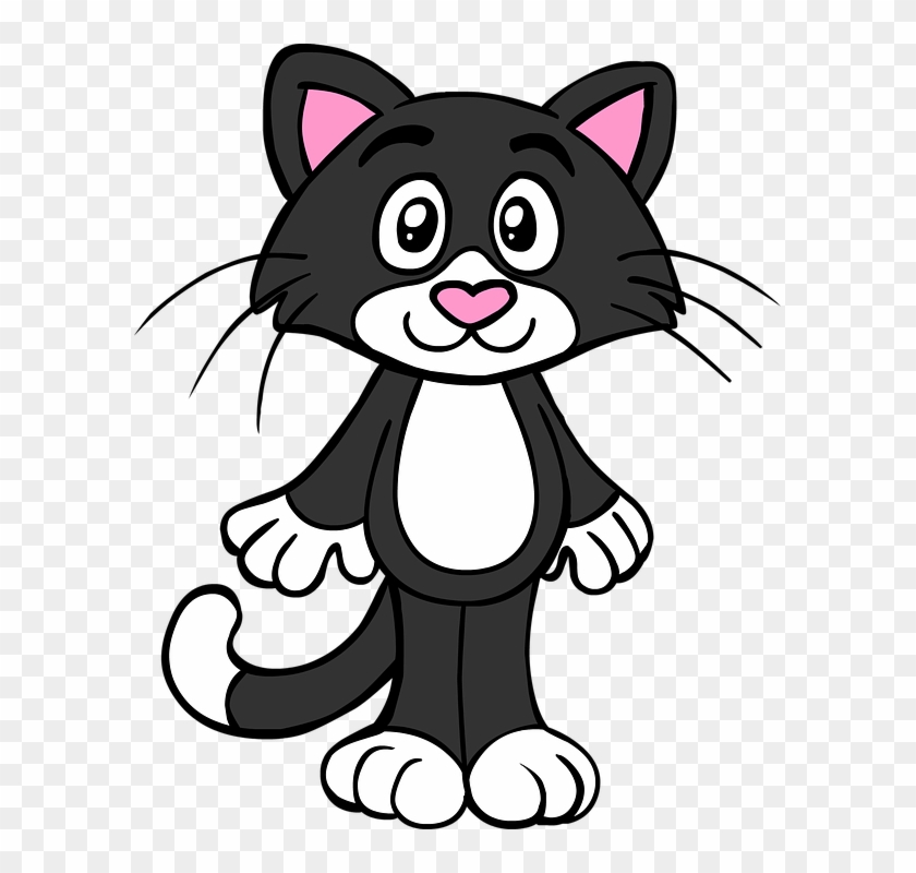 Cat, Feline, Cute, Happy, Smiling, Cartoon Character - Kedi Çizgi Film Karakterleri #914905