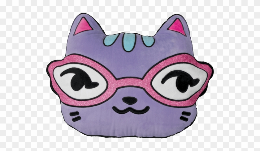 Picture Of Cat With Glitter Glasses Scented Embroidered - Clothing #914906