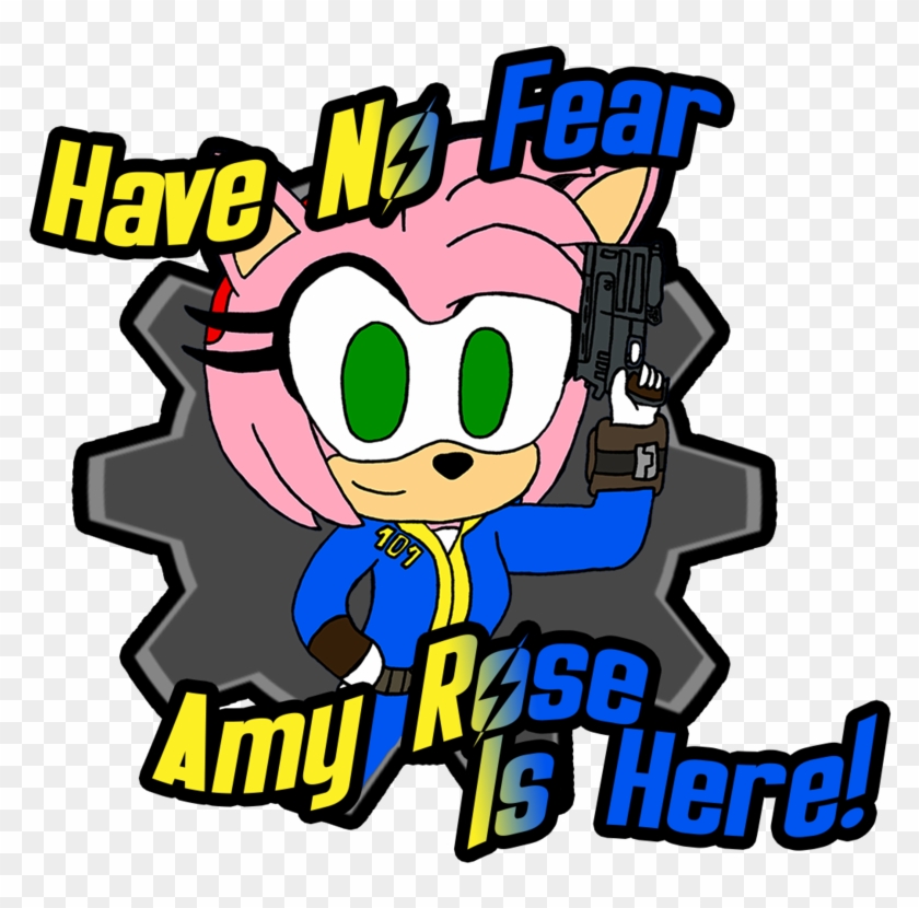Have No Fear Amy Rose Is Here By 3bros1mission - Cartoon #915112