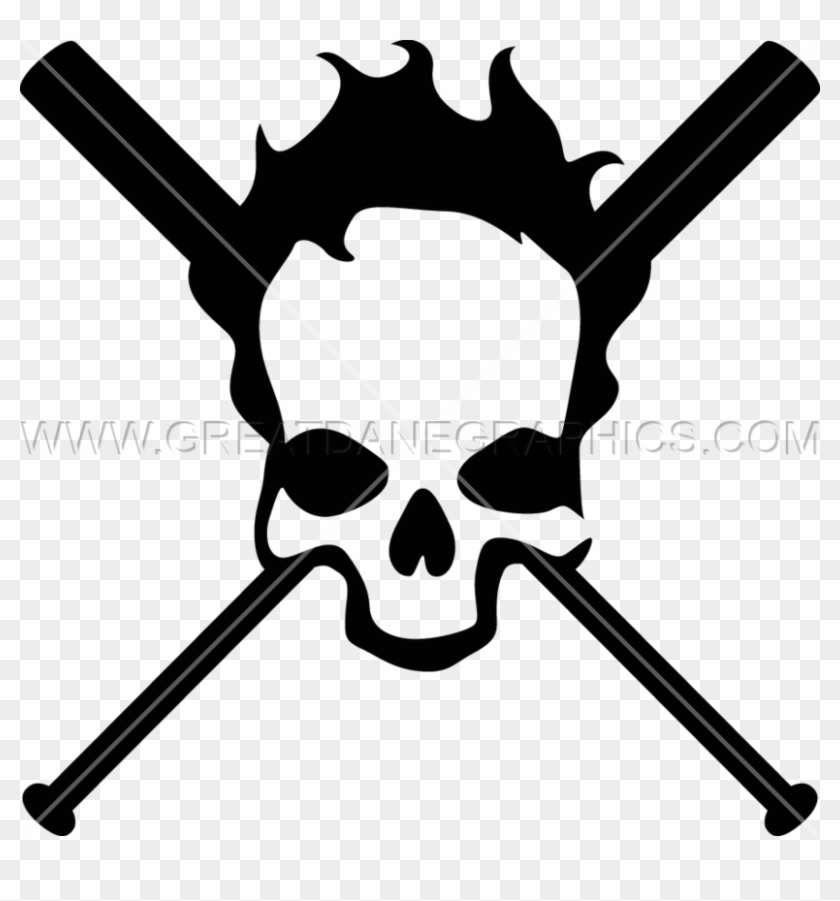 Baseball Clipart Skull - Skull #915265