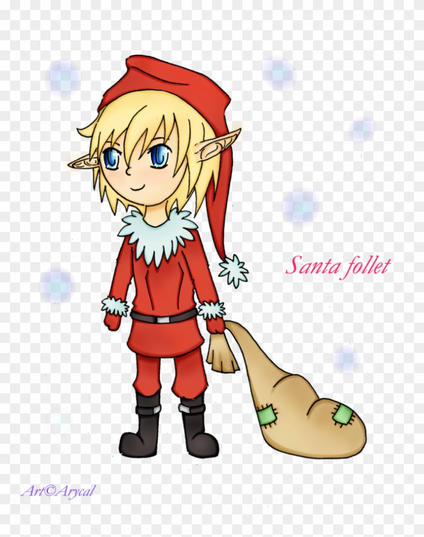 Santa Elf By Arycal - Cartoon #915269