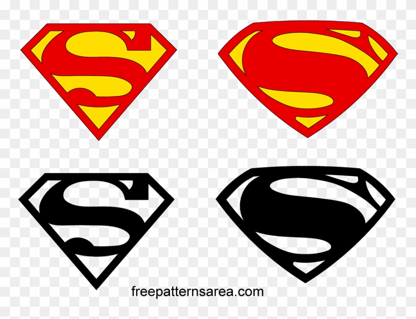 Superman Symbol Logoâ€“vectors Stencil Silhouette Design - Superman Logo Png #915384