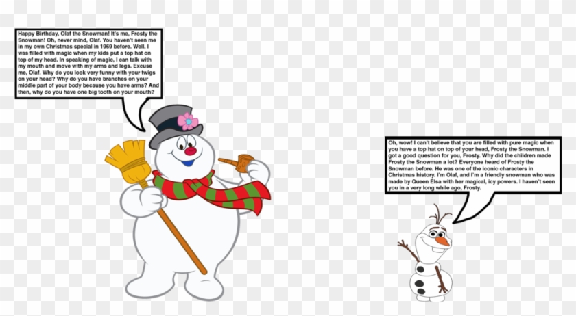 Olaf The Snowman Meets Frosty The Snowman By Darthranner83 - Advanced Graphics 2122 Frosty The Snowman - 63" X 49" #915392