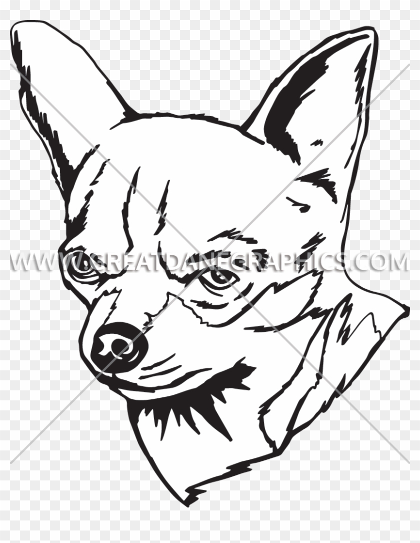 Chihuahua Black And White Clipart #915485
