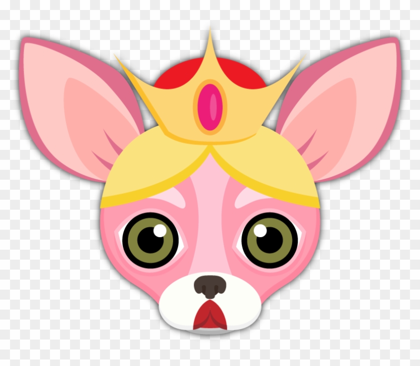 Pink Valentine's Chihuahua Emoji Stickers - Chihuahua #915490