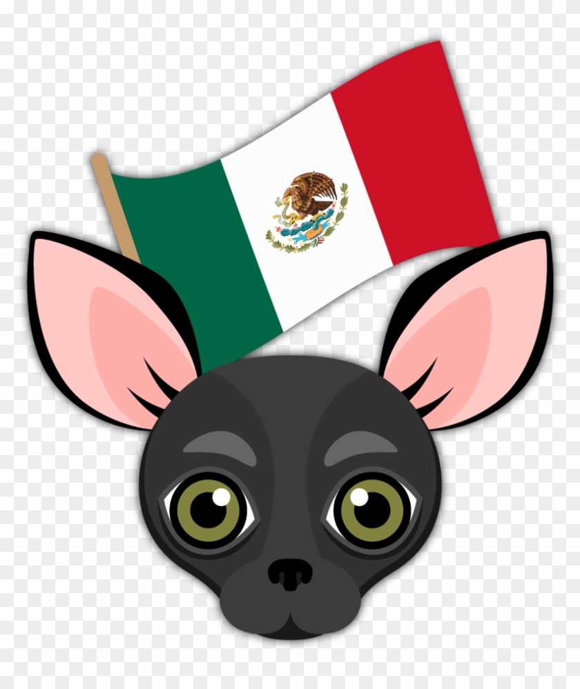 Black Chihuahua Emoji Stickers For Imessage Are You - Mexico Flag #915505