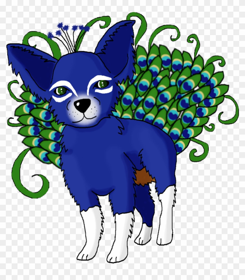 Chihuahua Peacock By Schwarzezitrone Chihuahua Peacock - Cartoon #915522