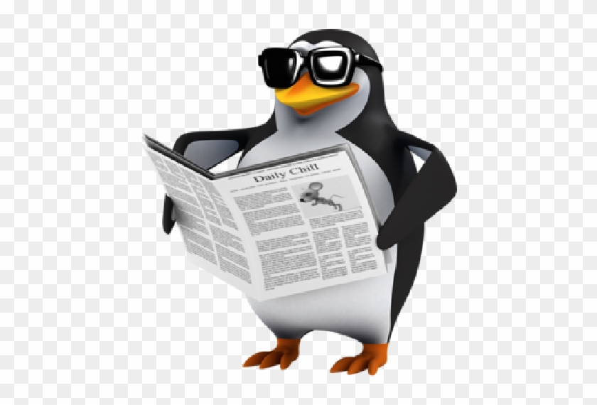 Penguin Cartoon Clip Art Bird Images - Penguin Reading #915574