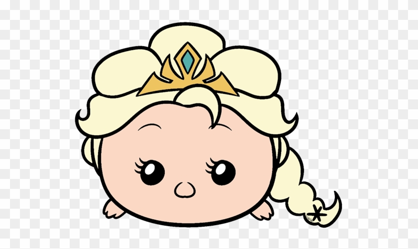 Elsa Tsum Tsum Coloring Pages #915594