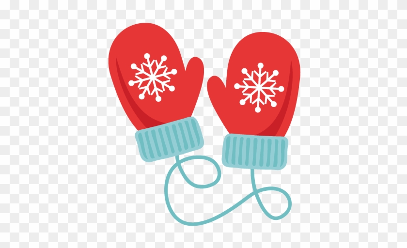 Winter Mittens Svg Scrapbook Cut File Cute Clipart - Christmas Mittens Clipart #915628