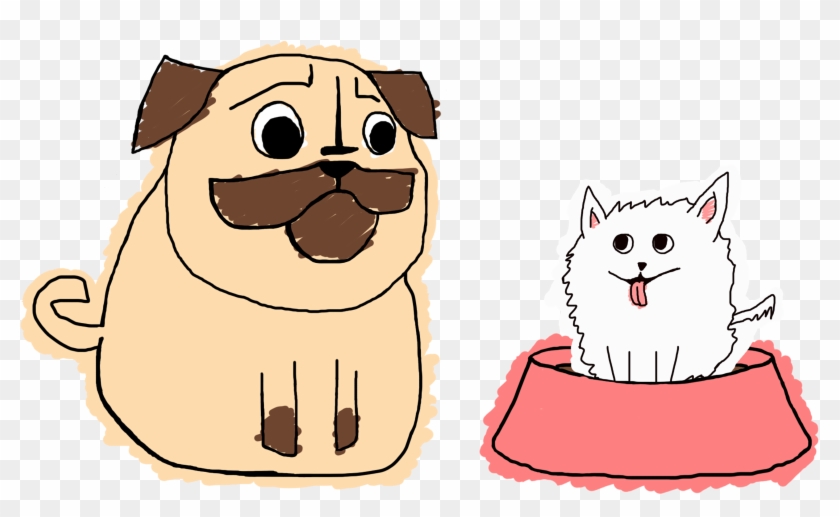 2pug And Chihuahua 1 X3072 - Cat Yawns #915661