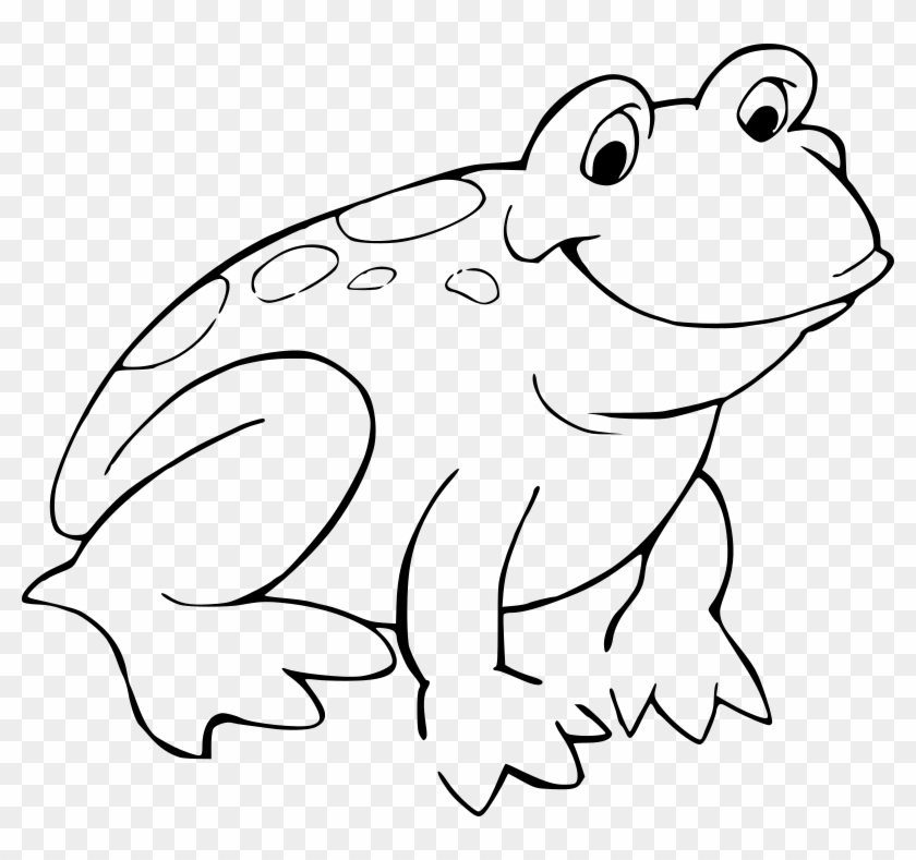 Clipart - Frog Coloring #915679