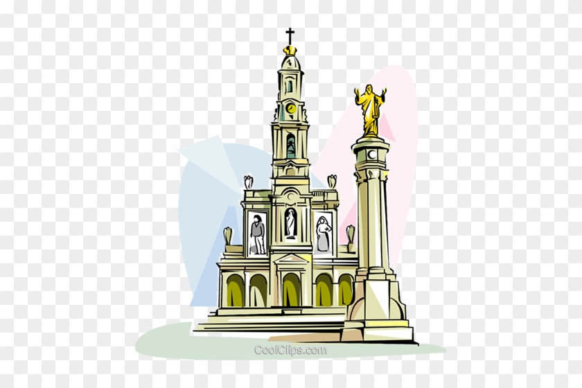 Sanctuary Of Fatima Royalty Free Vector Clip Art Illustration - Illustration #915786