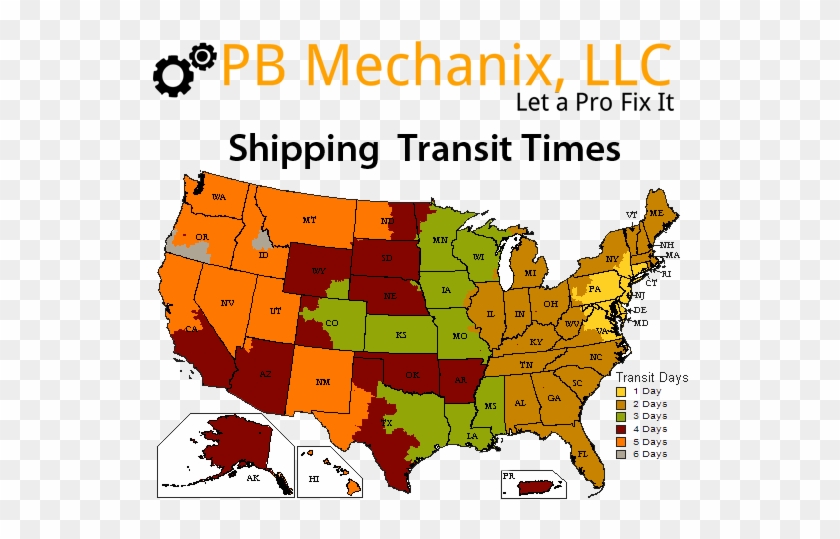 These Prices Include Ups Ground To The Lower 48 Us - Transit Time Ups Ground Map #915791