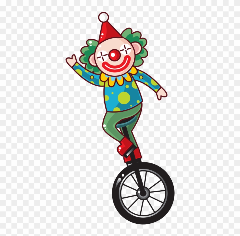 Clown Unicycle Clip Art - Unicyclist Clipart #915845