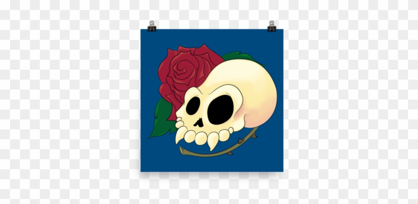 "skully Rose" Enhanced Matte Paper Poster - Printing #915858