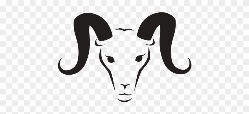 Goat Ram Zodiac Tribal Icon Vector Graphic - Vector Graphics #915890