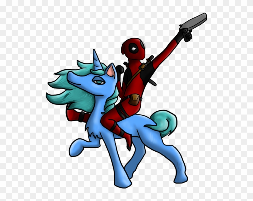 Deadpool Drawing Unicorn - Deadpool Unicorn Png #915986