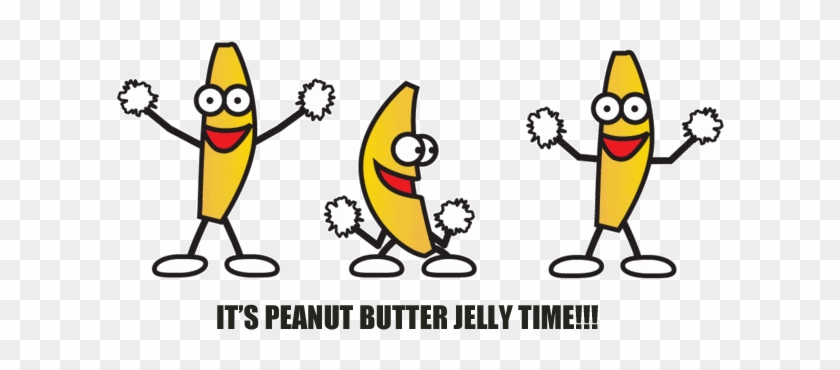 Peanut Butter Jelly Time Banana Dancing Clipart - Peanut Butter Jelly Time #916030