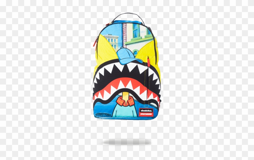 Sprayground Arnold Shark Mouth Head Backpack - Sprayground Money Shark Backpack - Black #916159