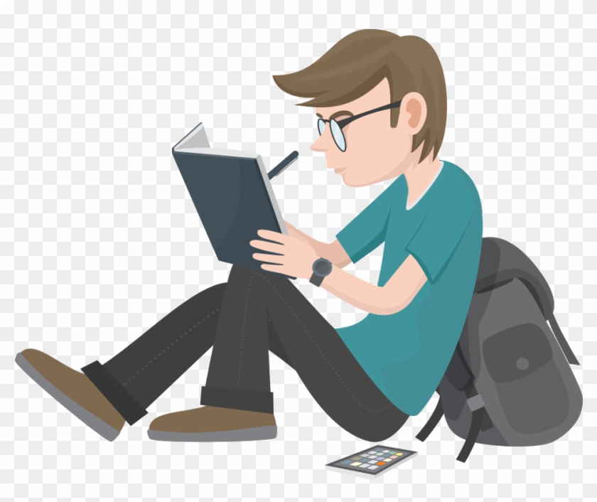 Reading Book Writing Test - Teen Reading Png #916162