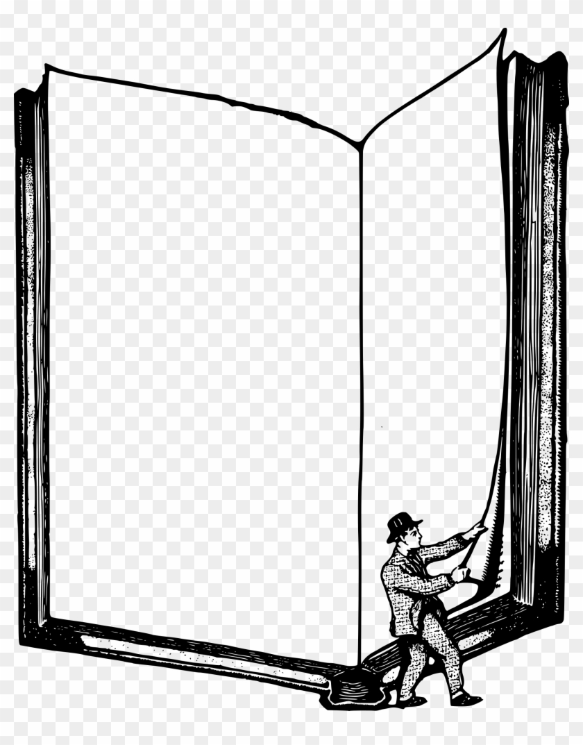 Man And Book - Book Frame Png #916165