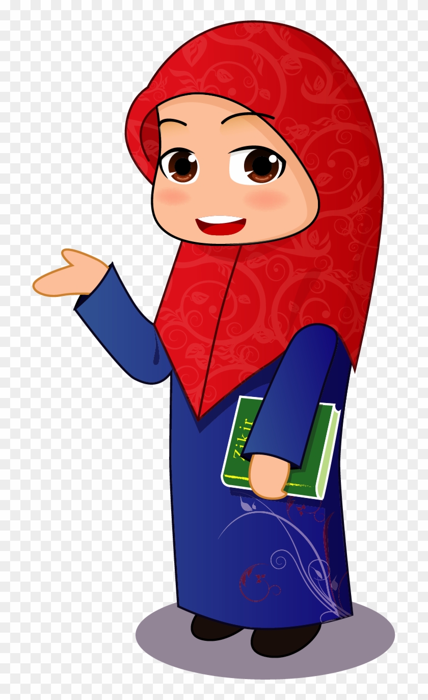 Muslim Islam Hijab Clip Art - Muslim Girl Cartoon #916171