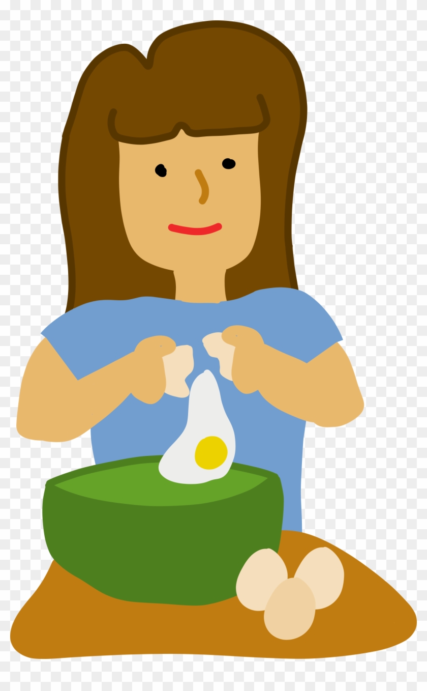 Big Image - Breaking Eggs Clipart #916181