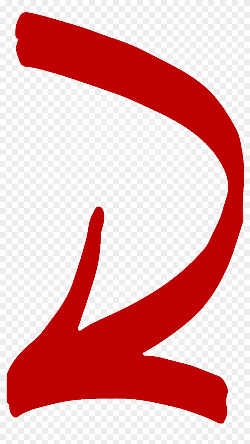 Curved Arrow Drawn Parallel To Curved Line Curved Arrow
