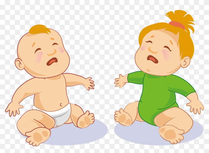 Infant Crying Clip Art - Adobe Illustrator #916356