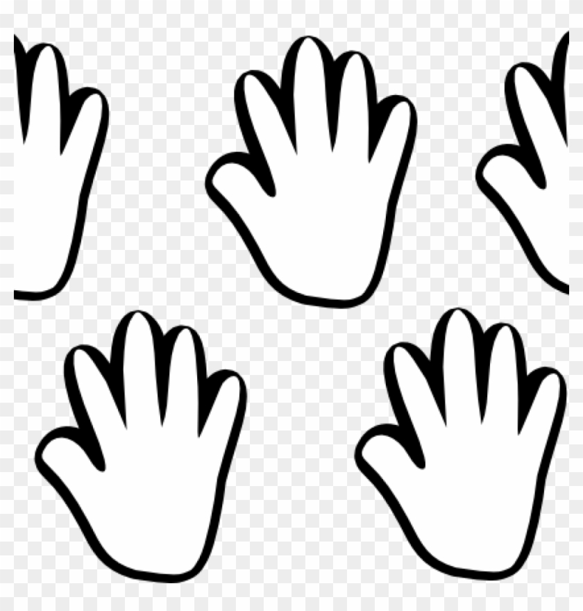 Hand Clipart Black And White Kids Hand Clipart Black - Scuba Diving #916473