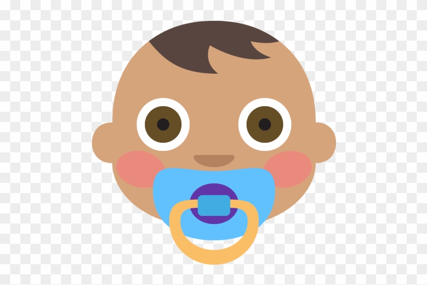 Baby Medium Skin Tone Emoji Emoticon Vector Icon - Emoji #916491