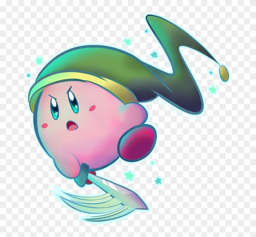 Sword Kirby By P0yo - Kirby Fan Art Transparent #916725
