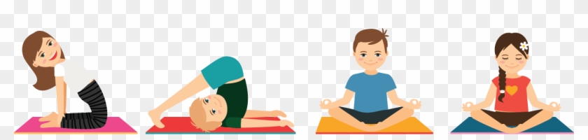 Yoga For Children And Teenagers - Clip Art #916880