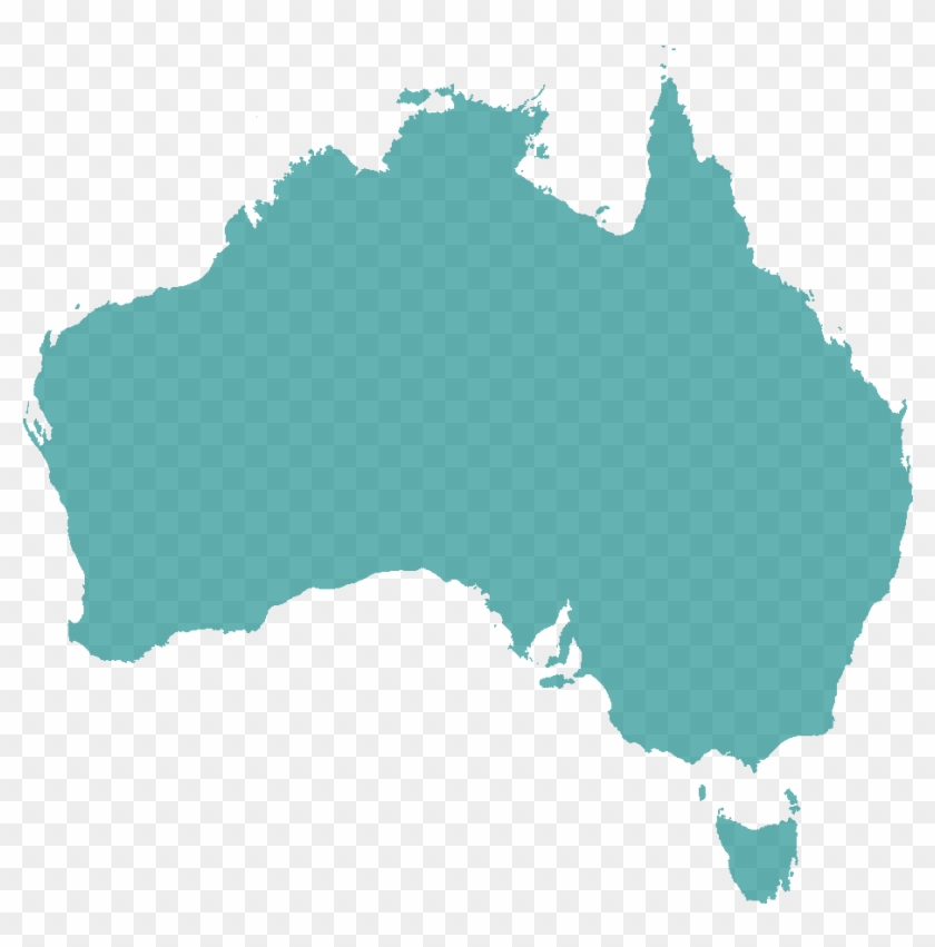 Blue Map Of Australia #916882