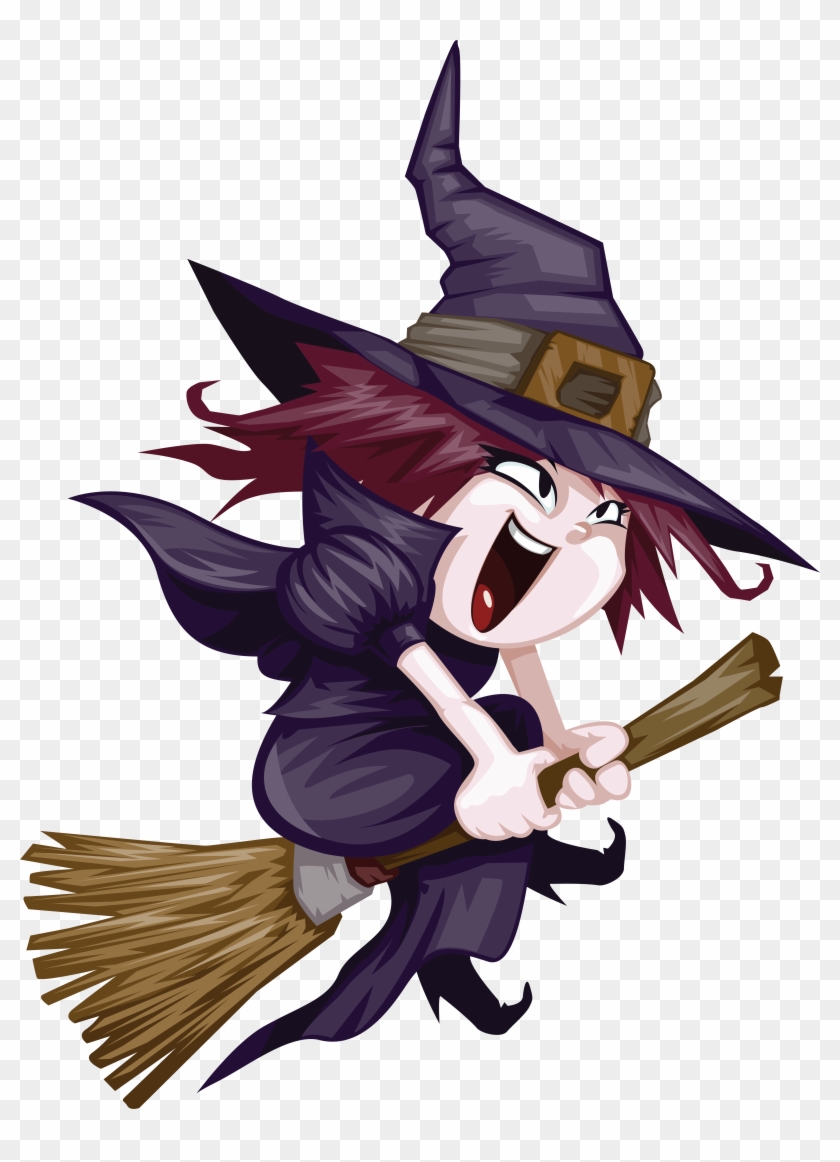 Witch Png - Witch On A Broomstick #916911