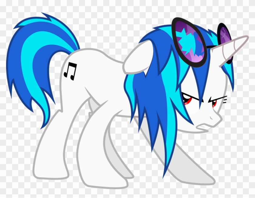 Vinyl Scratch Attack Classic By - Mlp Vinyl Scratch Vector #916982