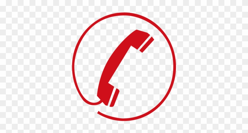 Phones Down - Telephone Icon Red Png #917024
