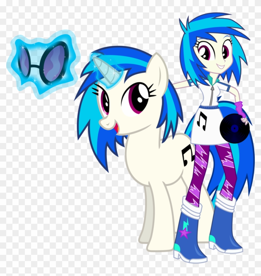 Vinyl Scratch And Vinyl Scratch By Vector-brony - My Little Pony Vinyl #917046