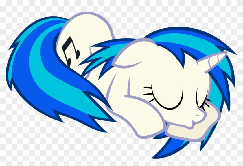 Vinyl Scratch Sleeping By Gdpg - Как Нарисовать Пони Винил Скретч #917059